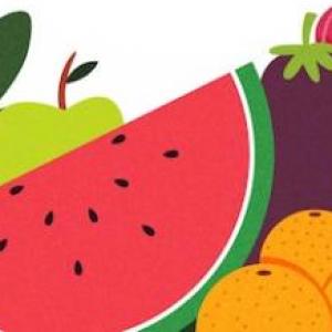 Memoria de frutas saludables