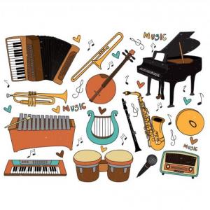 Juego de memoria de instrumentos