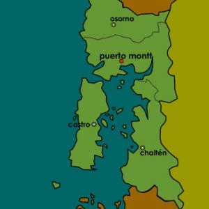 Las provincias de la X región de Chile