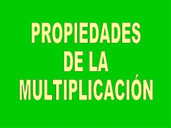 Propiedades de la multiplicación 