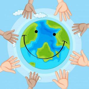 Imagen de portada del videojuego educativo: ¡Cuidamos nuestro planeta!, de la temática Biología