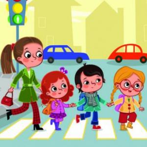Imagen de portada del videojuego educativo: Señales de tránsito , de la temática Medio ambiente