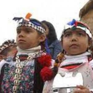 vestimenta mapuche Mujer y Hombre