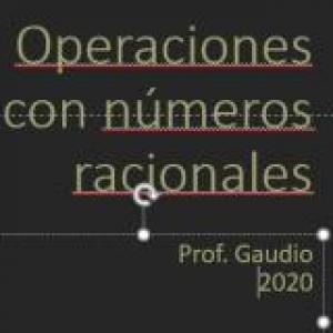 Operaciones con racionales