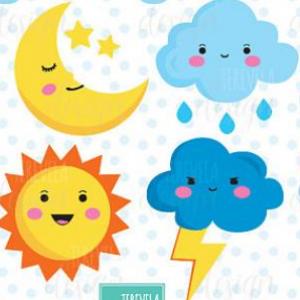 Imagen de portada del videojuego educativo: What´s the weather like?, de la temática Idiomas