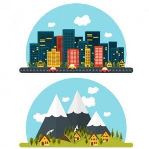 Memotest - 4° Grado - Paisaje rural y urbano -