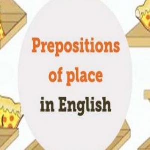 PREPOSITION OF PLACE