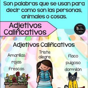ENCONTRANDO LOS ADJETIVOS CALIFICATIVOS