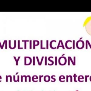 "MULTIPLICACIÓN Y DIVISIÓN"