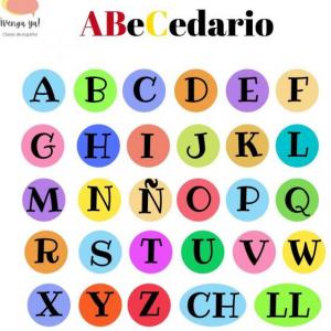 Refuerzo de palabras del abecedario