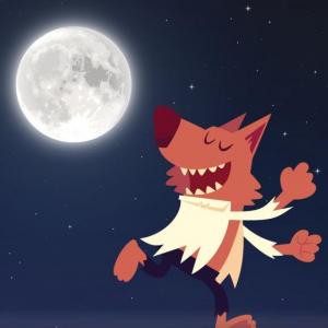 EL LOBO Y LA LUNA