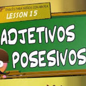 Imagen de portada del videojuego educativo: Adjetivos Posesivos, de la temática Lengua