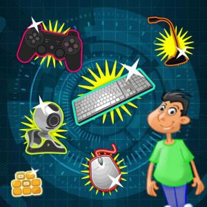 Imagen de portada del videojuego educativo: Periféricos de entrada, de la temática Tecnología