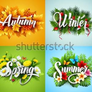 Seasons of the year.