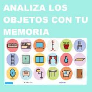 Imagen de portada del videojuego educativo: Analiza los objetos con tu memoria, de la temática Tecnología