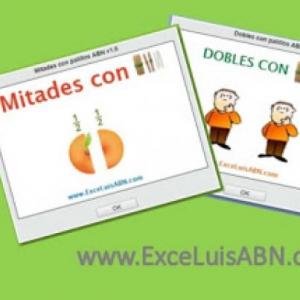 Imagen de portada del videojuego educativo: Dobles y Mitades, de la temática Matemáticas