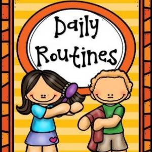 Imagen de portada del videojuego educativo: DAILY ROUTINES, de la temática Idiomas
