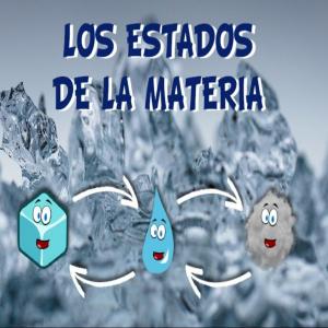 Imagen de portada del videojuego educativo: -Estados de la Materia-, de la temática Química