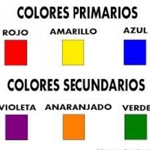 COLORES PRIMARIOS Y SECUNDARIOS