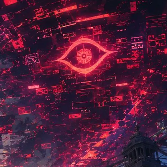 El ojo rojo de A.N.T.I. entre fragmentos digitales sobre el estadio
